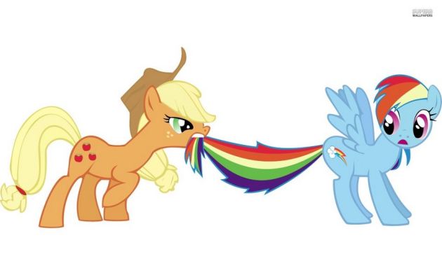 My Little Pony Rainbow Dash And Applejack  nude photo