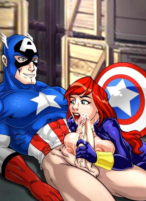 Naked Black Widow And Other Toons  nude photo