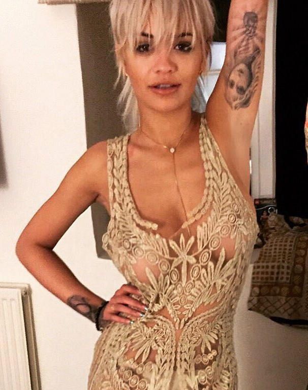 Rita Ora See Through Tits  nude photo
